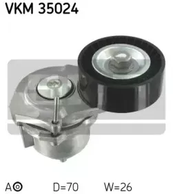 VKM 35024 SKF Натяжной ролик, поликлиновойремень